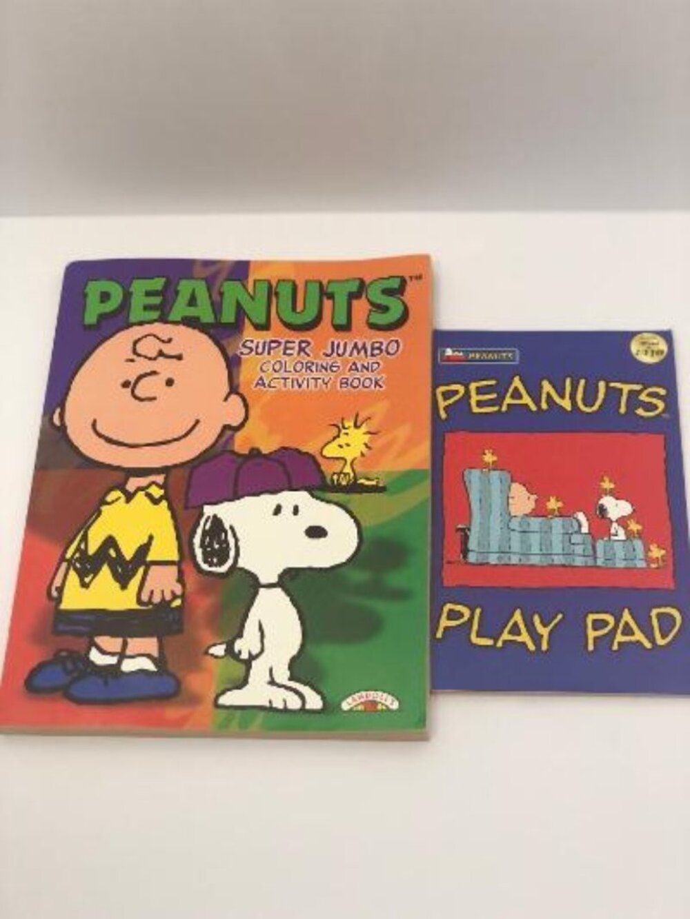 Peanuts Super Jumbo Coloring Activity Book And Play Pad Coloring Maze Puzzle VTG